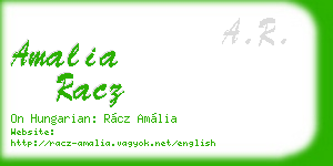 amalia racz business card